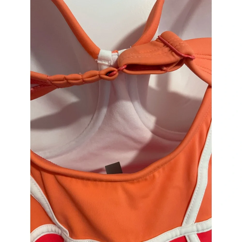 Torrid Underwire Pink Color Block One-Piece Swimsuit NWT SZ 1 DD-DDD/2DD-F - Picture 6 of 14